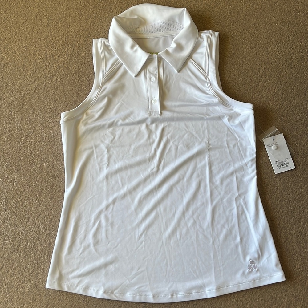NWT Tek Gear Sleeveless Golf Polo - Size Small
